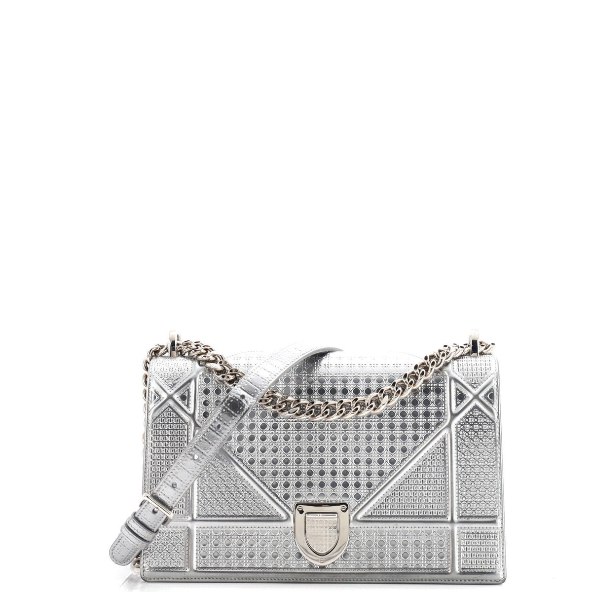 Diorama Flap Bag Cannage Embossed Calfskin Medium