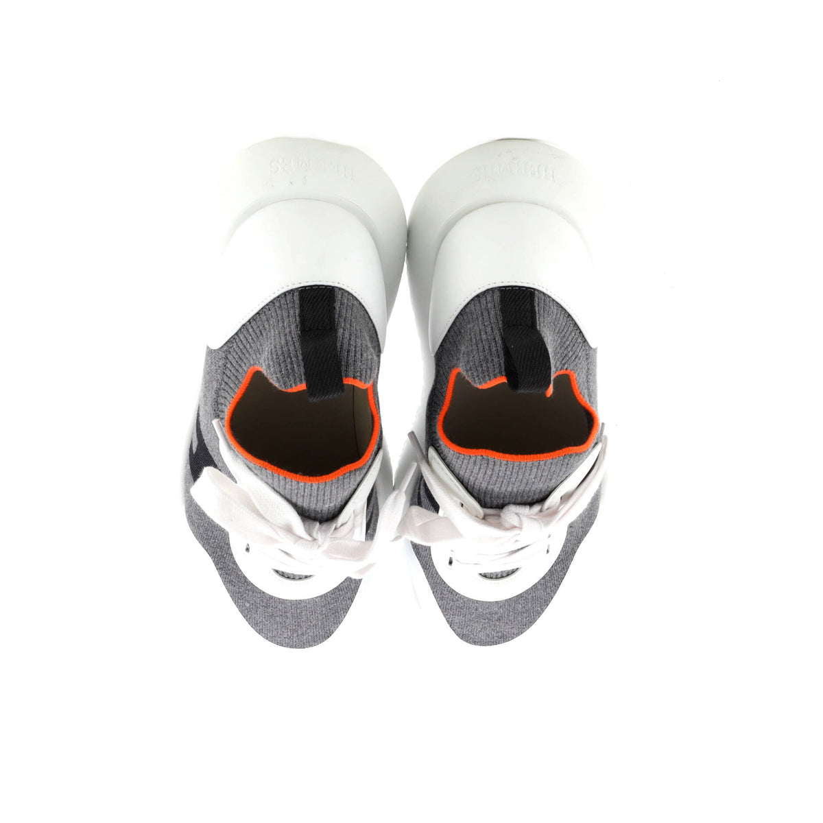 Men's Crew Sneakers Knit and Leather