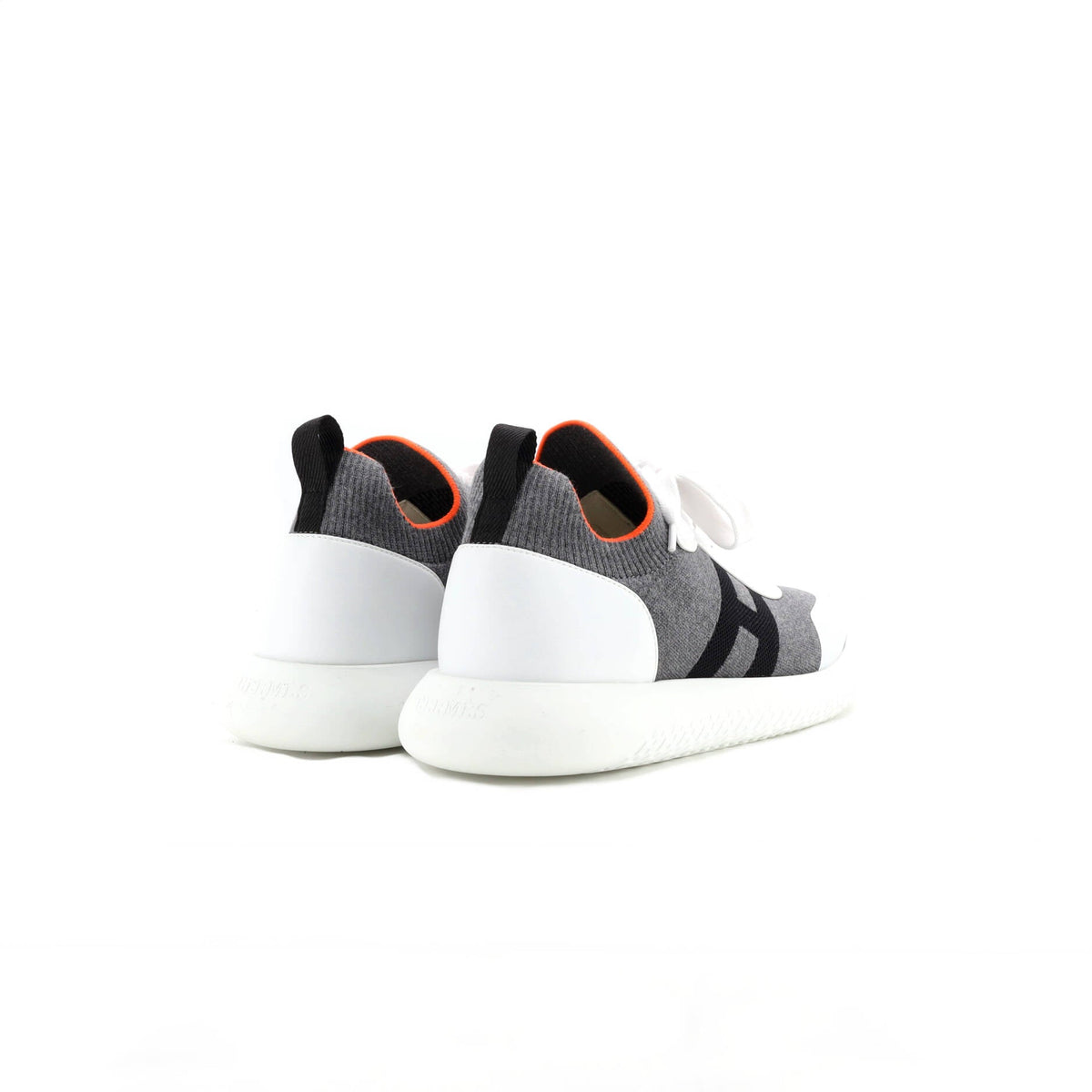 Men's Crew Sneakers Knit and Leather