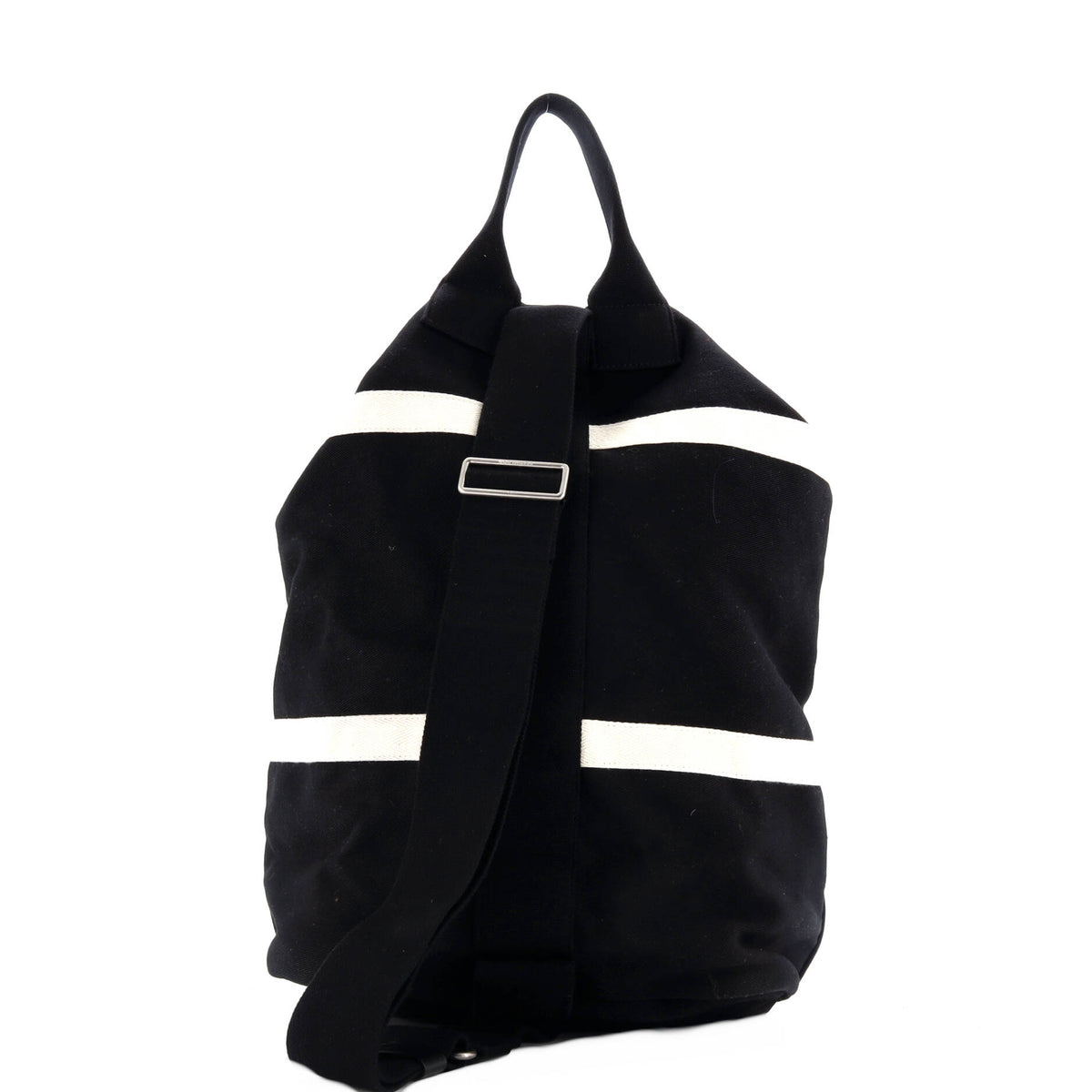 Rive Gauche Drawstring Sling Bag Embroidered Canvas