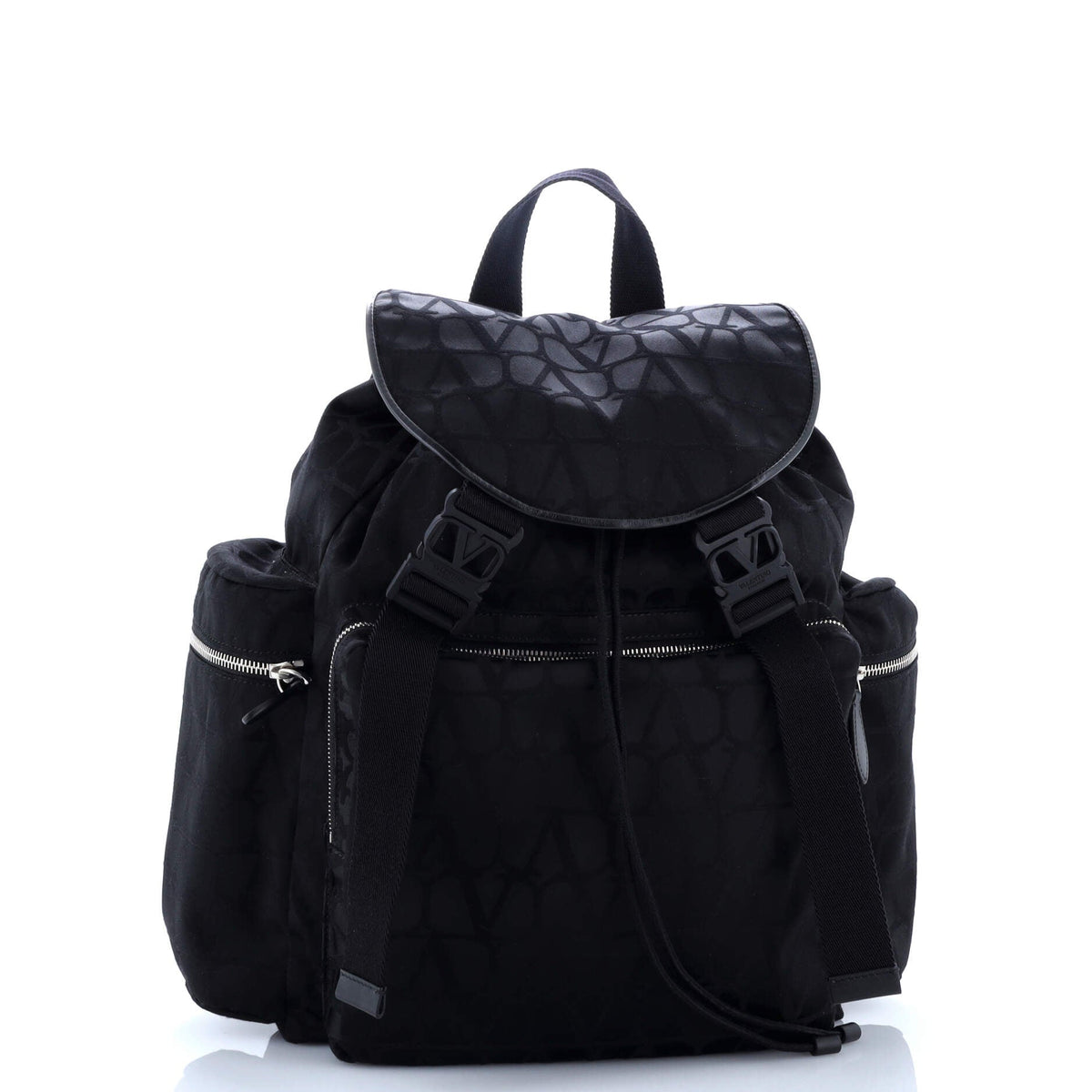 Double Buckle Backpack Toile Iconograph Nylon