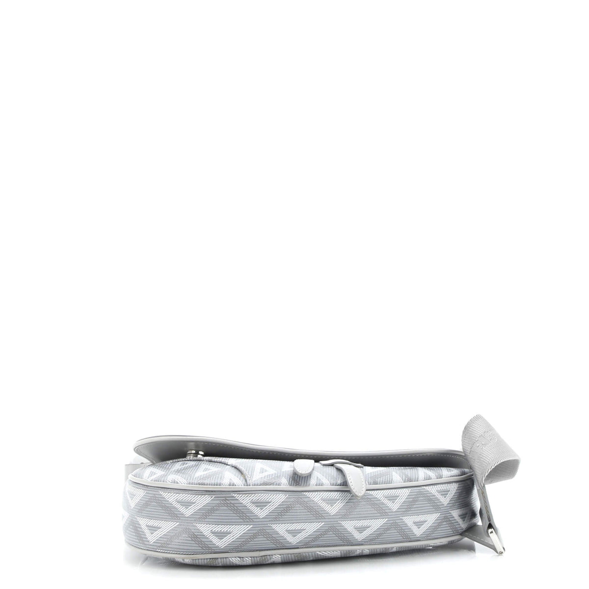 Saddle Crossbody Bag CD Diamond Coated Canvas and Leather