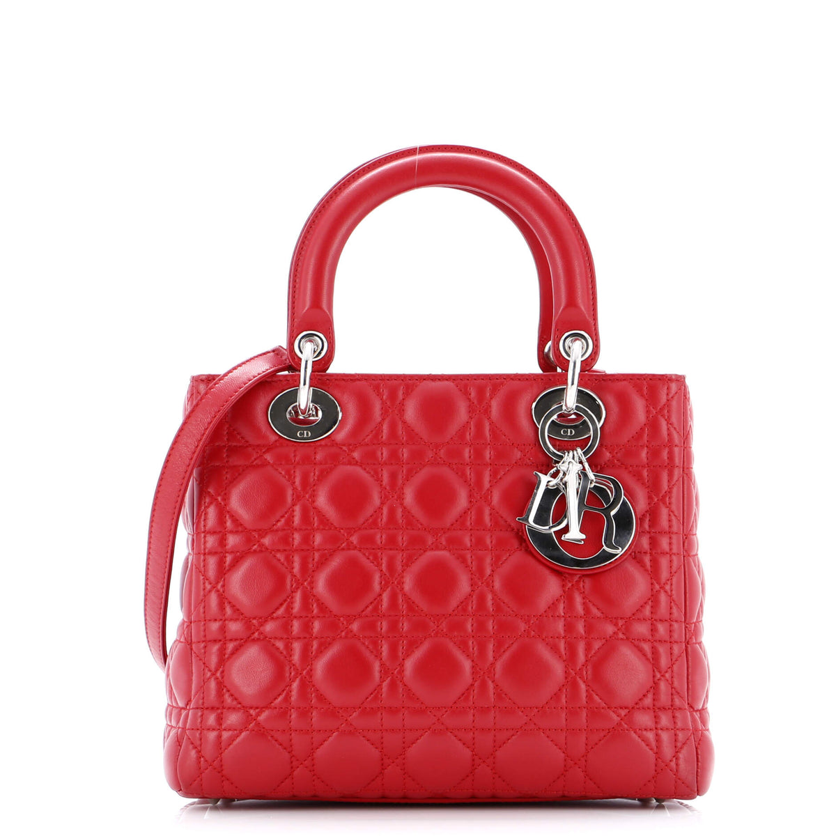 Lady Dior Bag Cannage Quilt Lambskin Medium