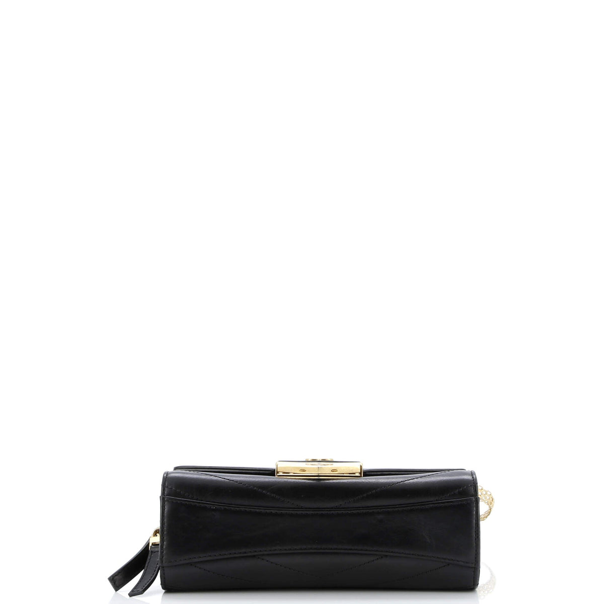 Medal Envelope Flap Bag Chevron Calfskin Small