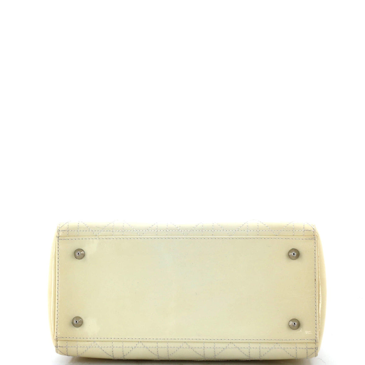 Lady Dior Bag Cannage Quilt Patent Medium