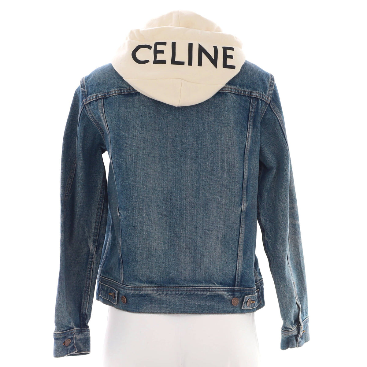 Women's Hooded Trucker Jacket Denim with Cotton