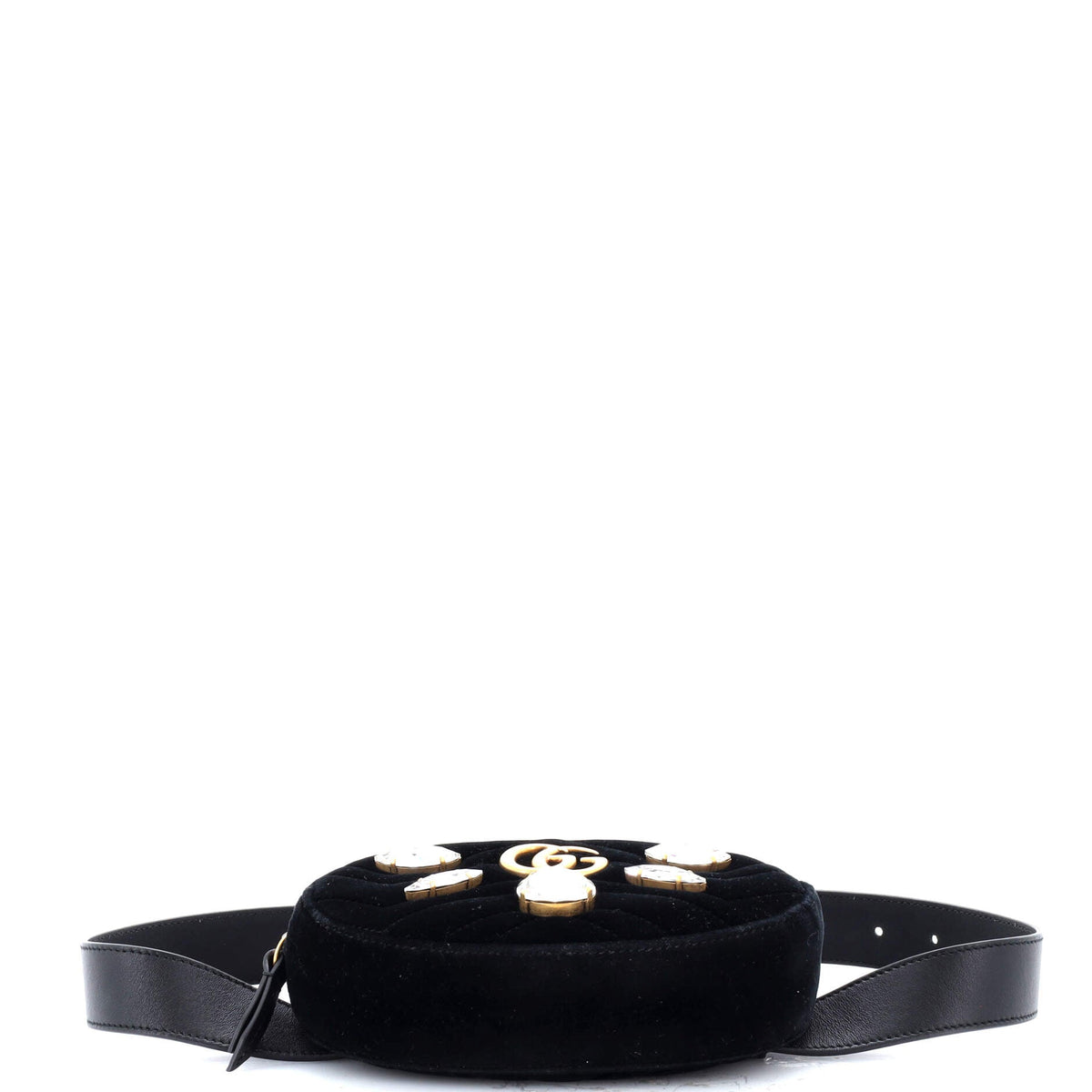 GG Marmont Belt Bag Embellished Matelasse Velvet