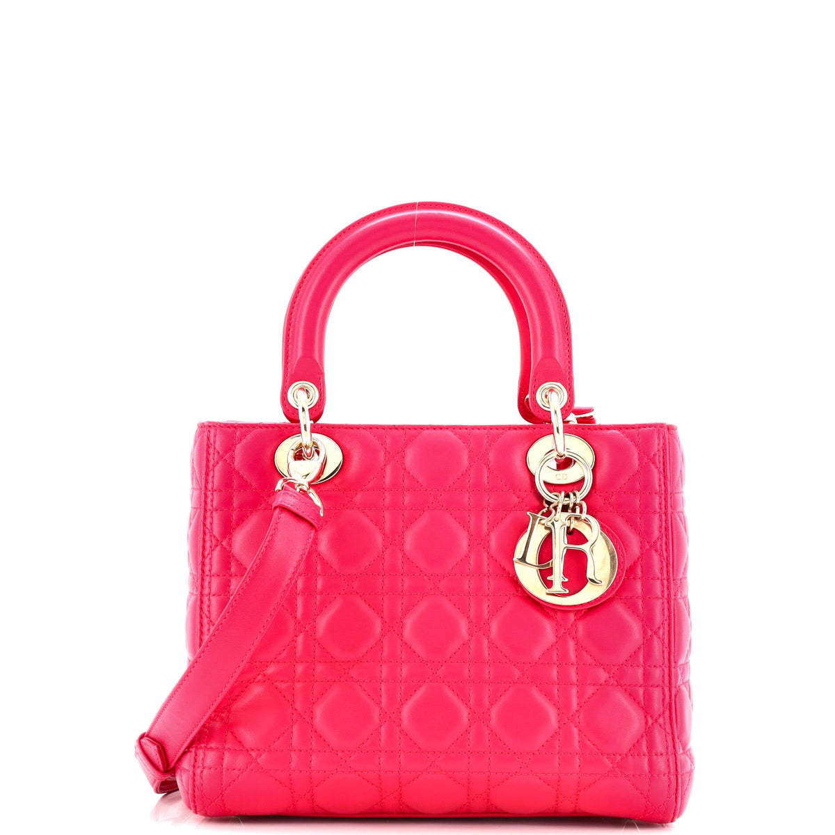 Lady Dior Bag Cannage Quilt Lambskin Medium