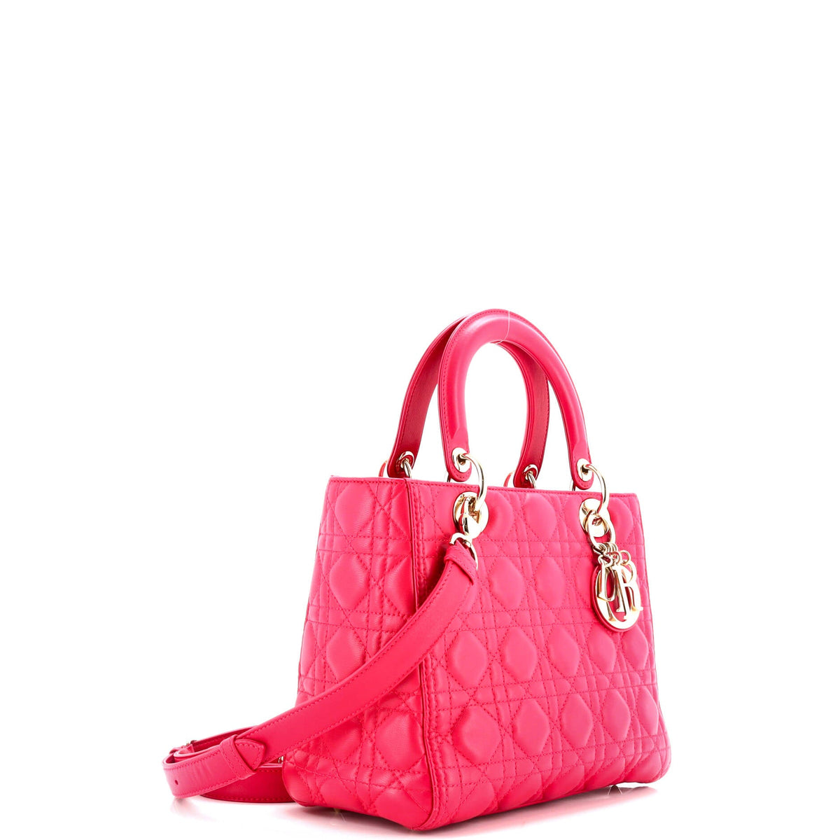 Lady Dior Bag Cannage Quilt Lambskin Medium