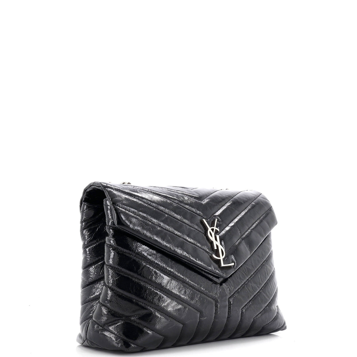Loulou Shoulder Bag Matelasse Chevron Leather Medium