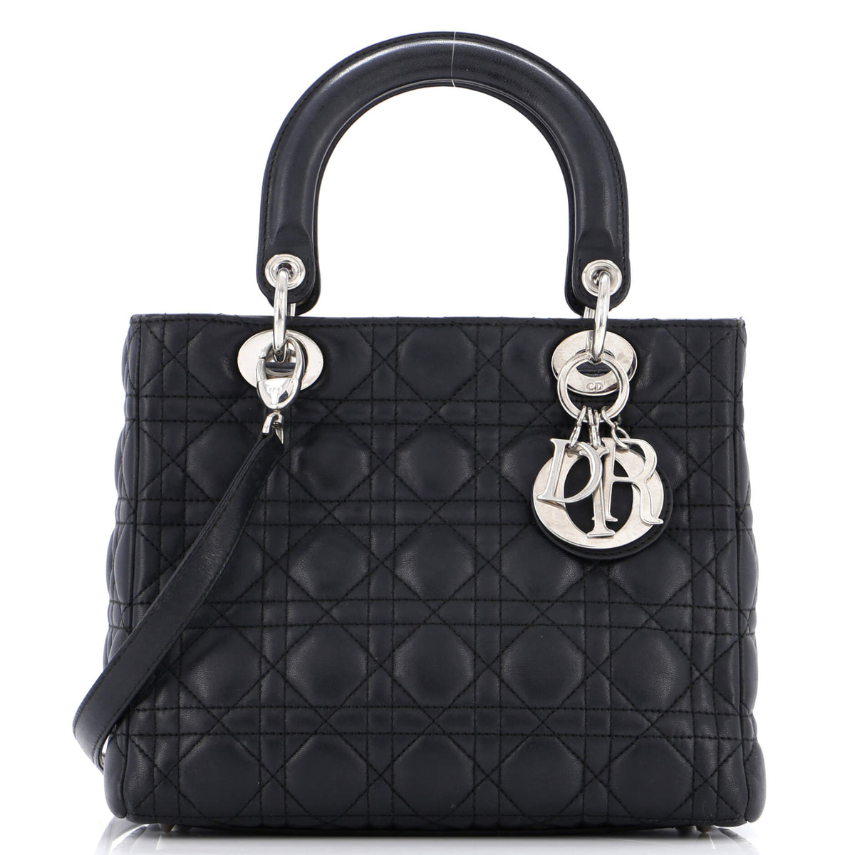 Lady Dior Bag Cannage Quilt Lambskin Medium