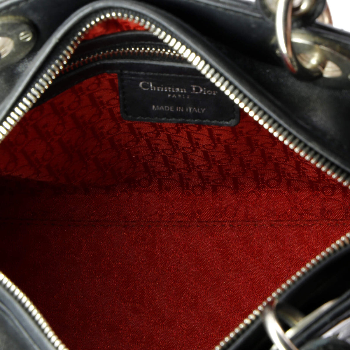 Lady Dior Bag Cannage Quilt Lambskin Medium