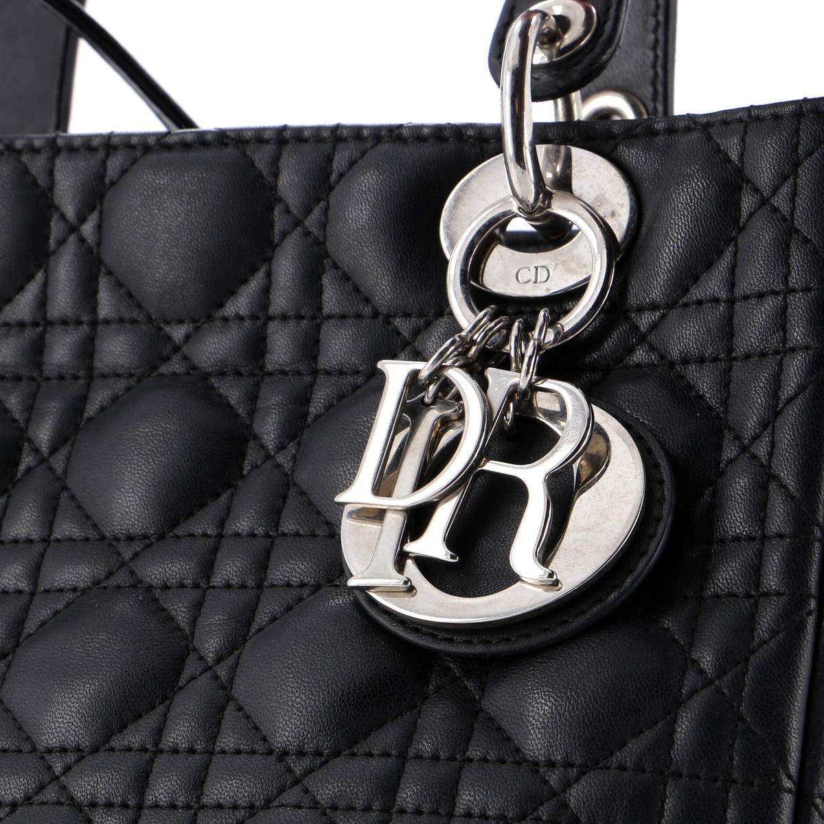 Lady Dior Bag Cannage Quilt Lambskin Medium