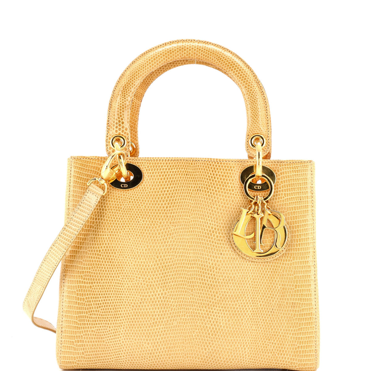 Lady Dior Bag Lizard Medium