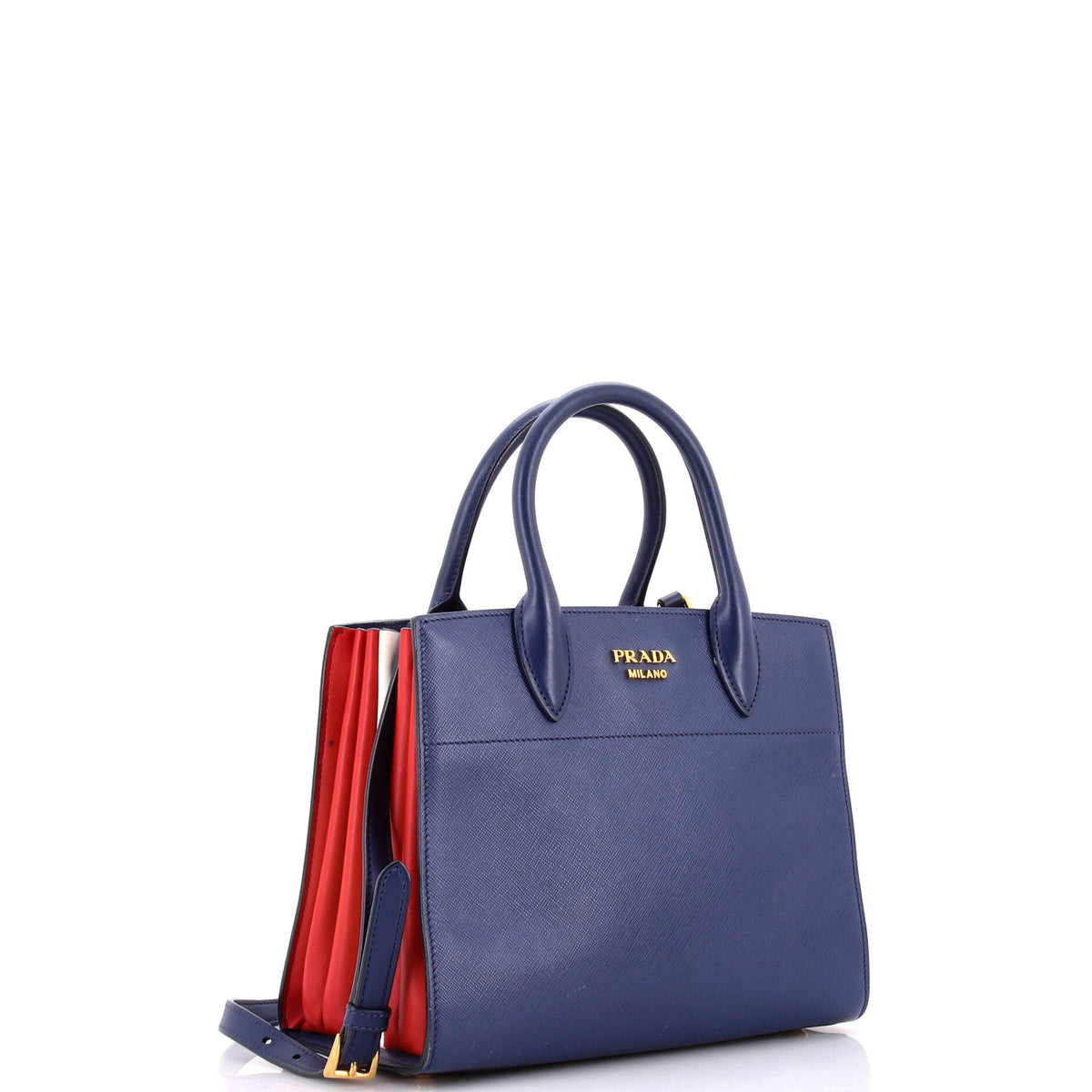 Bibliotheque Tote Saffiano with City Calf Small