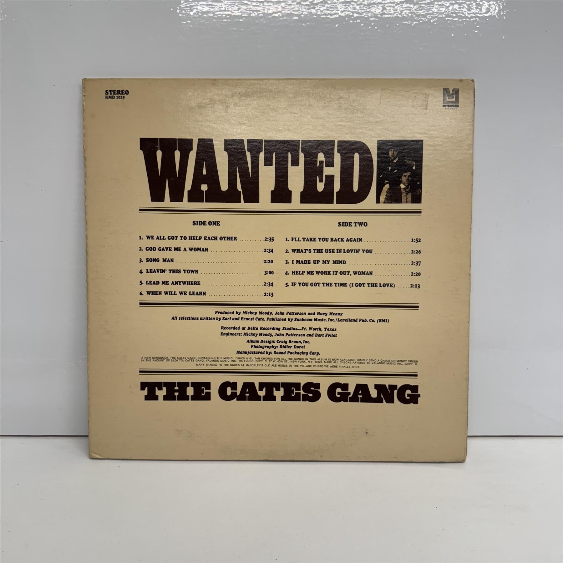 The Cates Gang - Wanted Vinyl LP