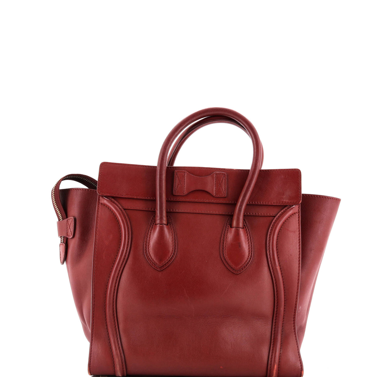 Luggage Bag Smooth Leather Medium
