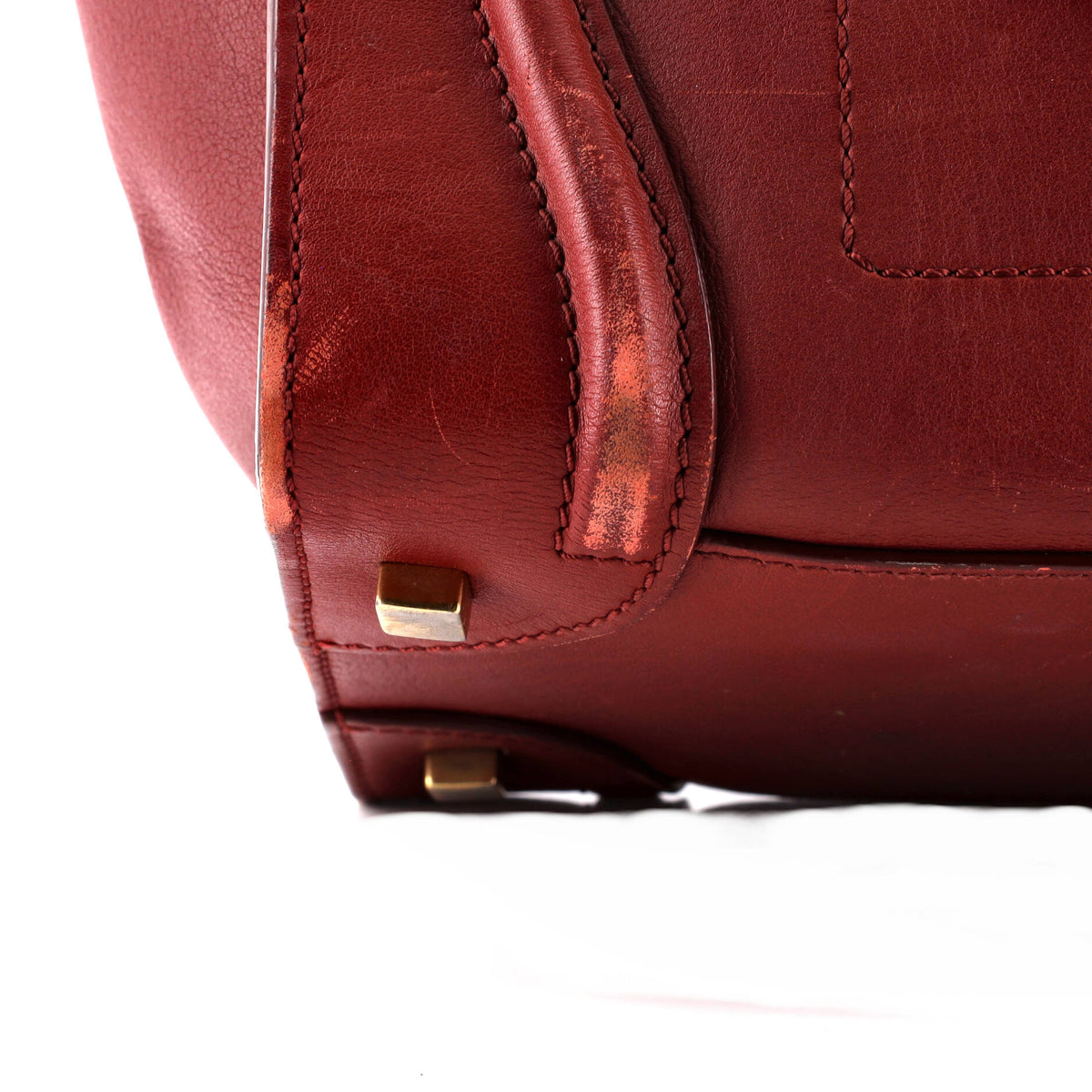 Luggage Bag Smooth Leather Medium