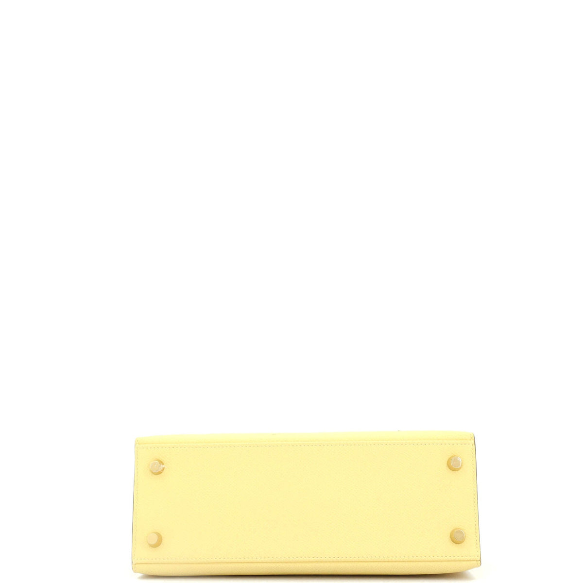 Kelly Handbag Jaune Poussin Epsom with Gold Hardware 25