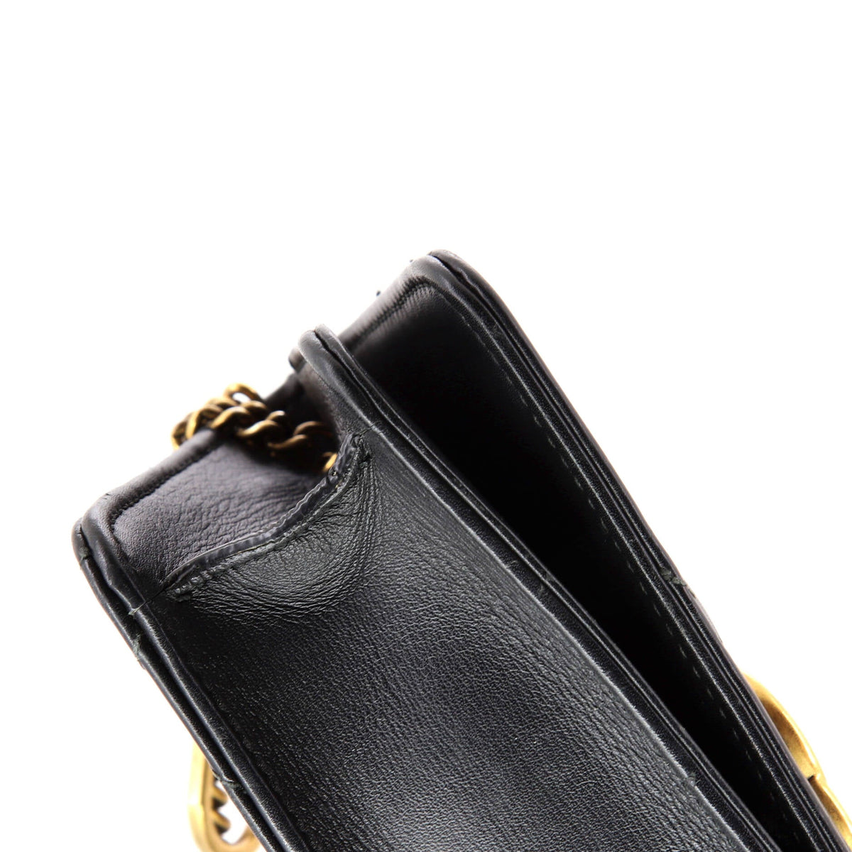 GG Marmont Chain Flap Bag Embellished Matelasse Leather Mini