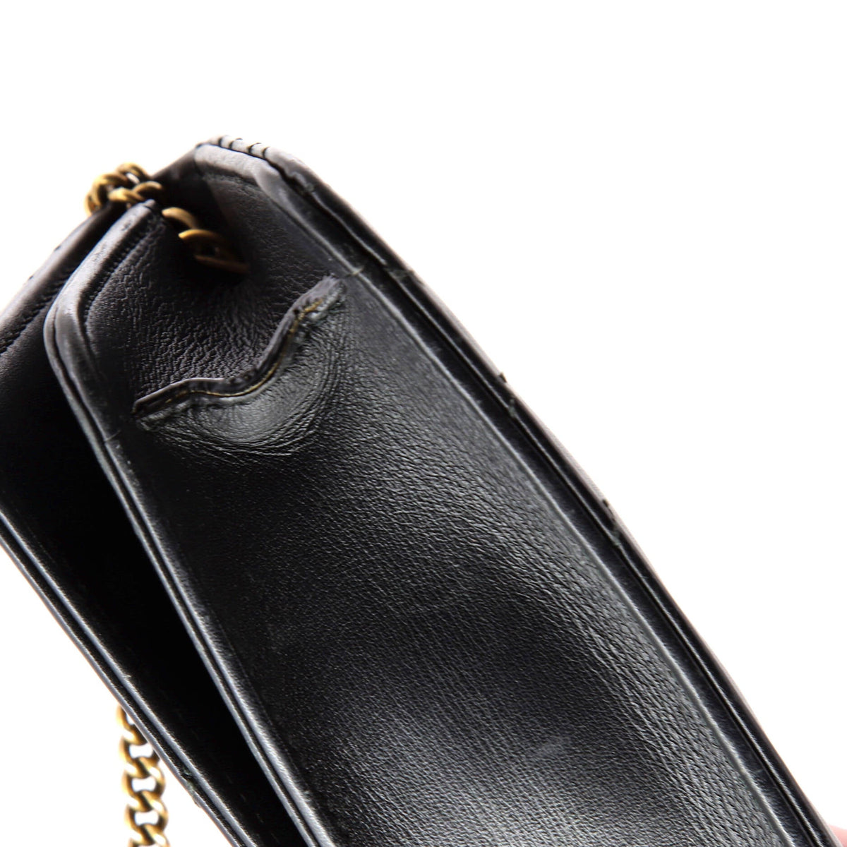 GG Marmont Chain Flap Bag Embellished Matelasse Leather Mini