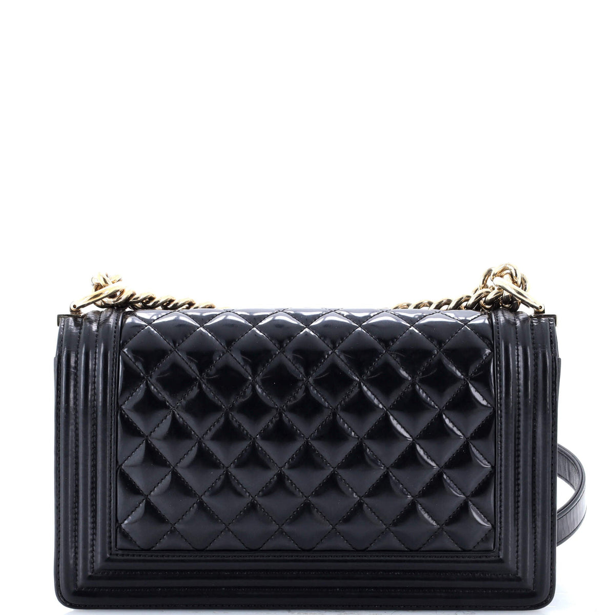 Boy Flap Bag Quilted Iridescent Glazed Calfskin Old Medium