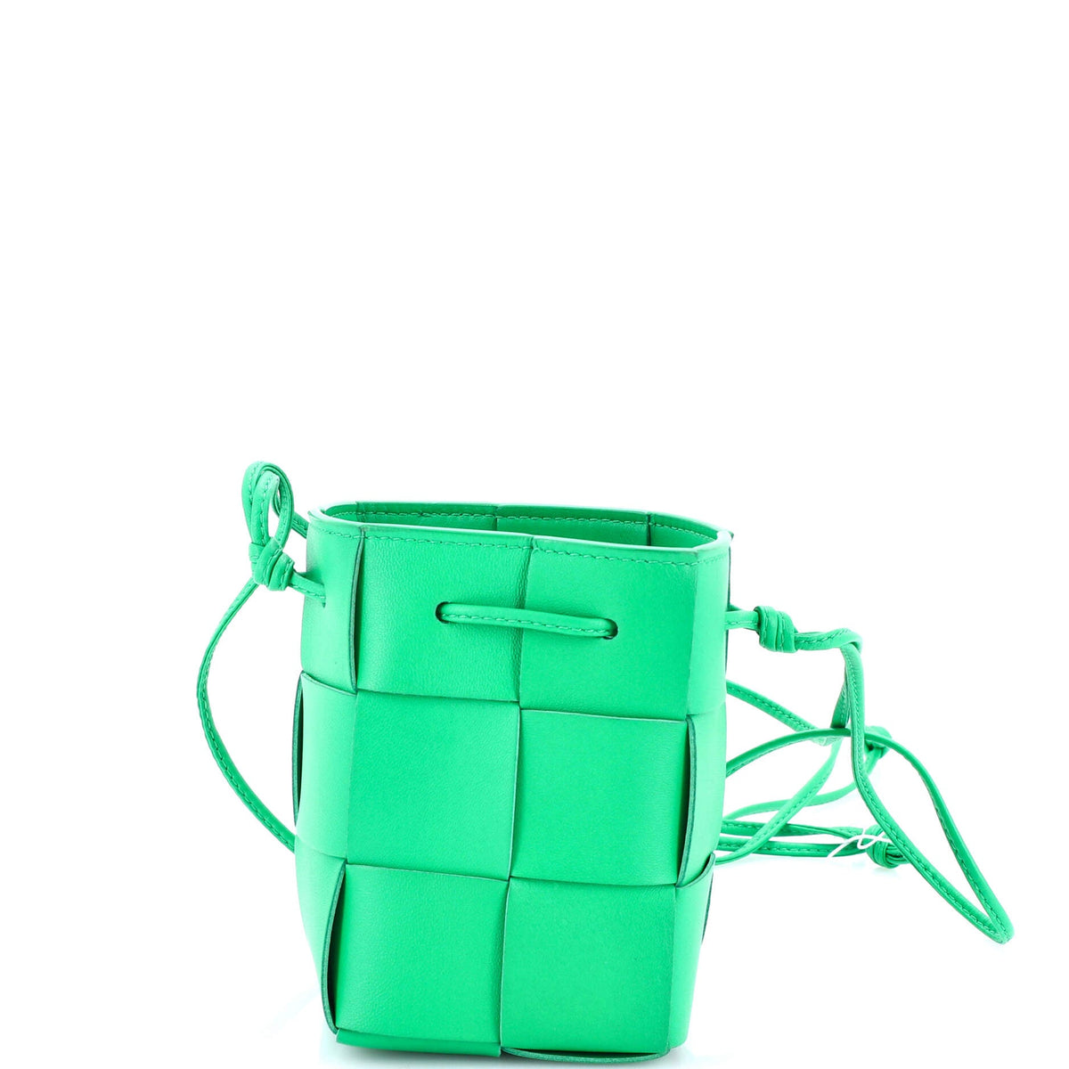 Cassette Bucket Bag Maxi Intrecciato Leather Mini
