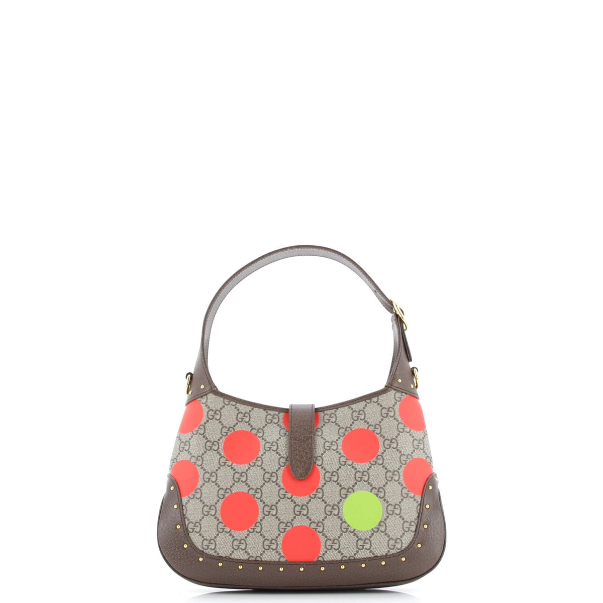 Jackie 1961 Hobo Studded Printed GG Coated Canvas Small