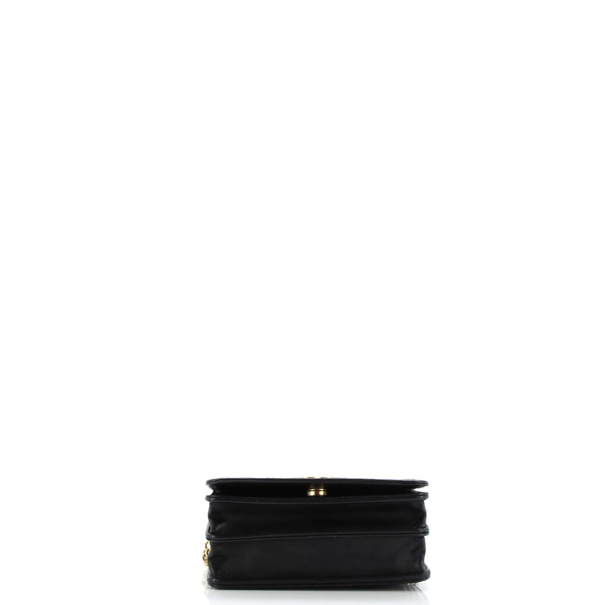 CC Enamel Full Flap Bag Quilted Lambskin Mini