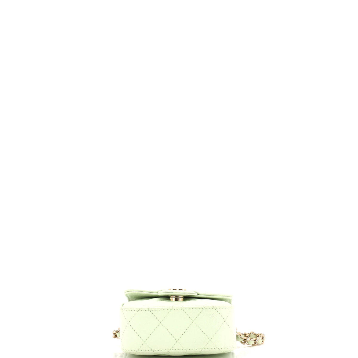 Classic Square Flap Clutch with Chain Quilted Caviar Mini