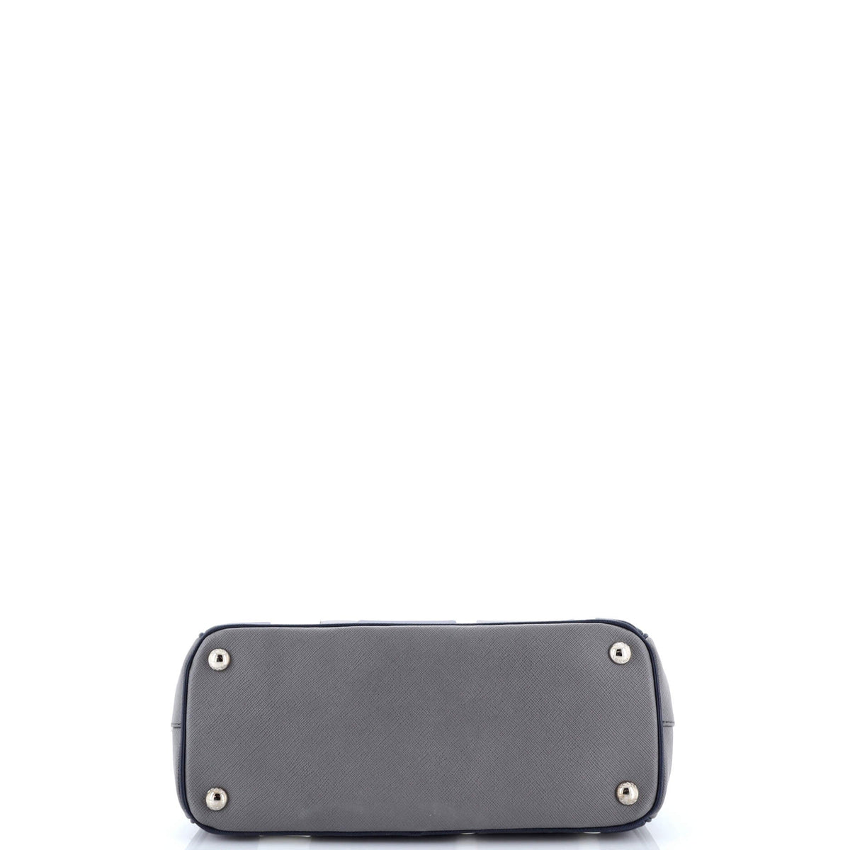 Double Zip Lux Tote Striped Saffiano Leather Small