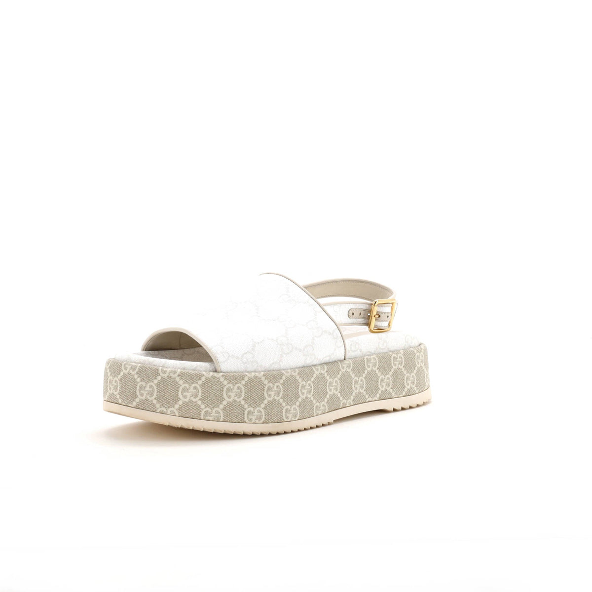 Women's Angelina Platform Slingback Sandals GG Coated Canvas