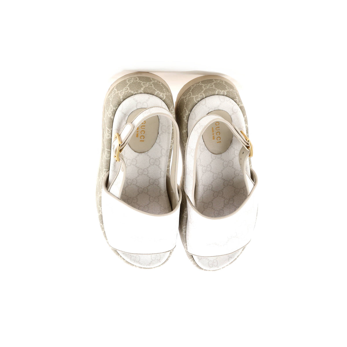 Women's Angelina Platform Slingback Sandals GG Coated Canvas
