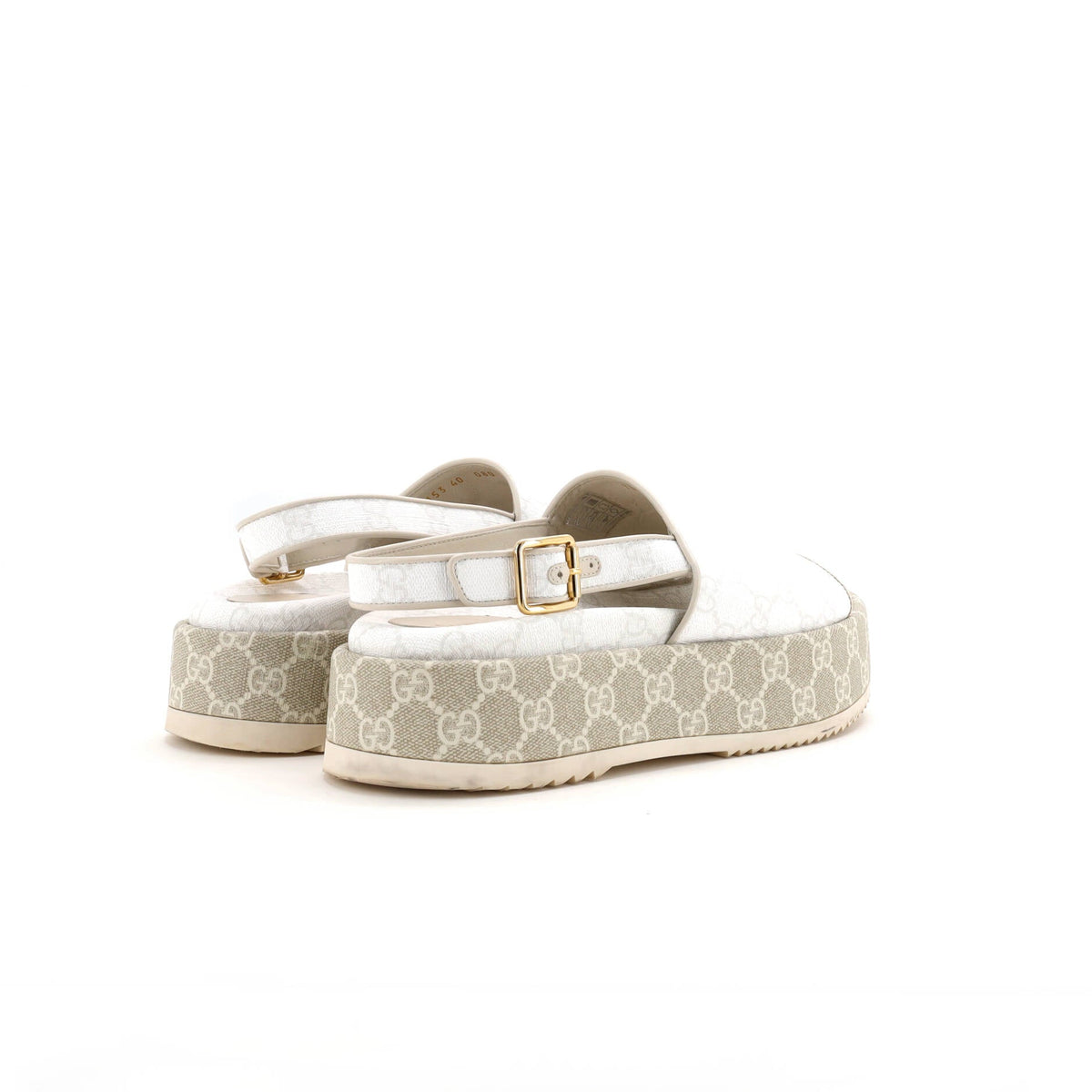 Women's Angelina Platform Slingback Sandals GG Coated Canvas