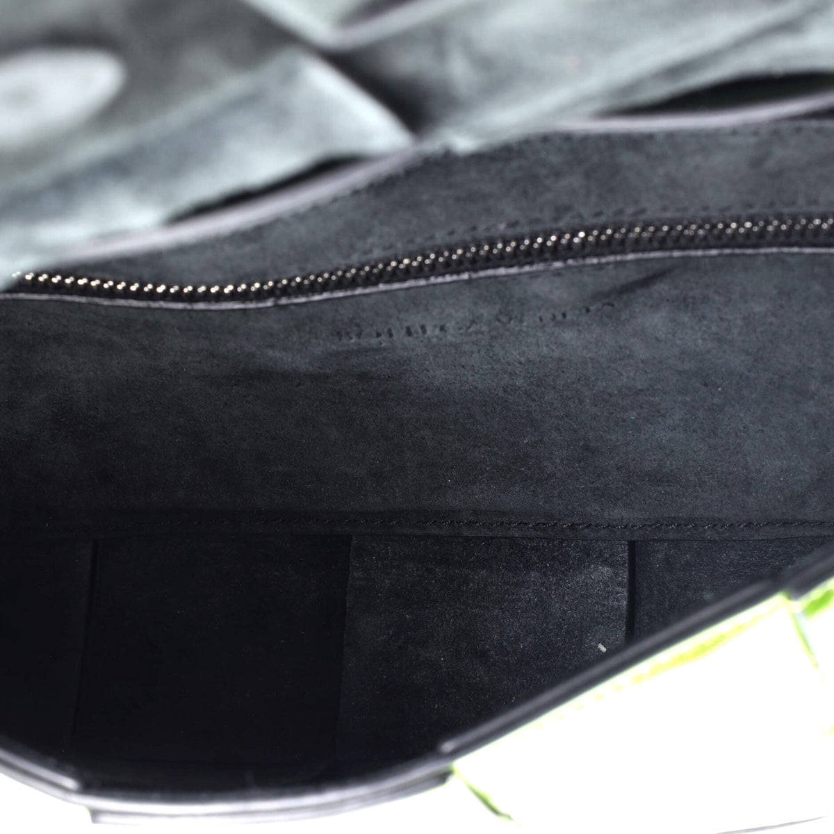 Cassette Crossbody Bag Maxi Intrecciato Crinkled Metallic Leather