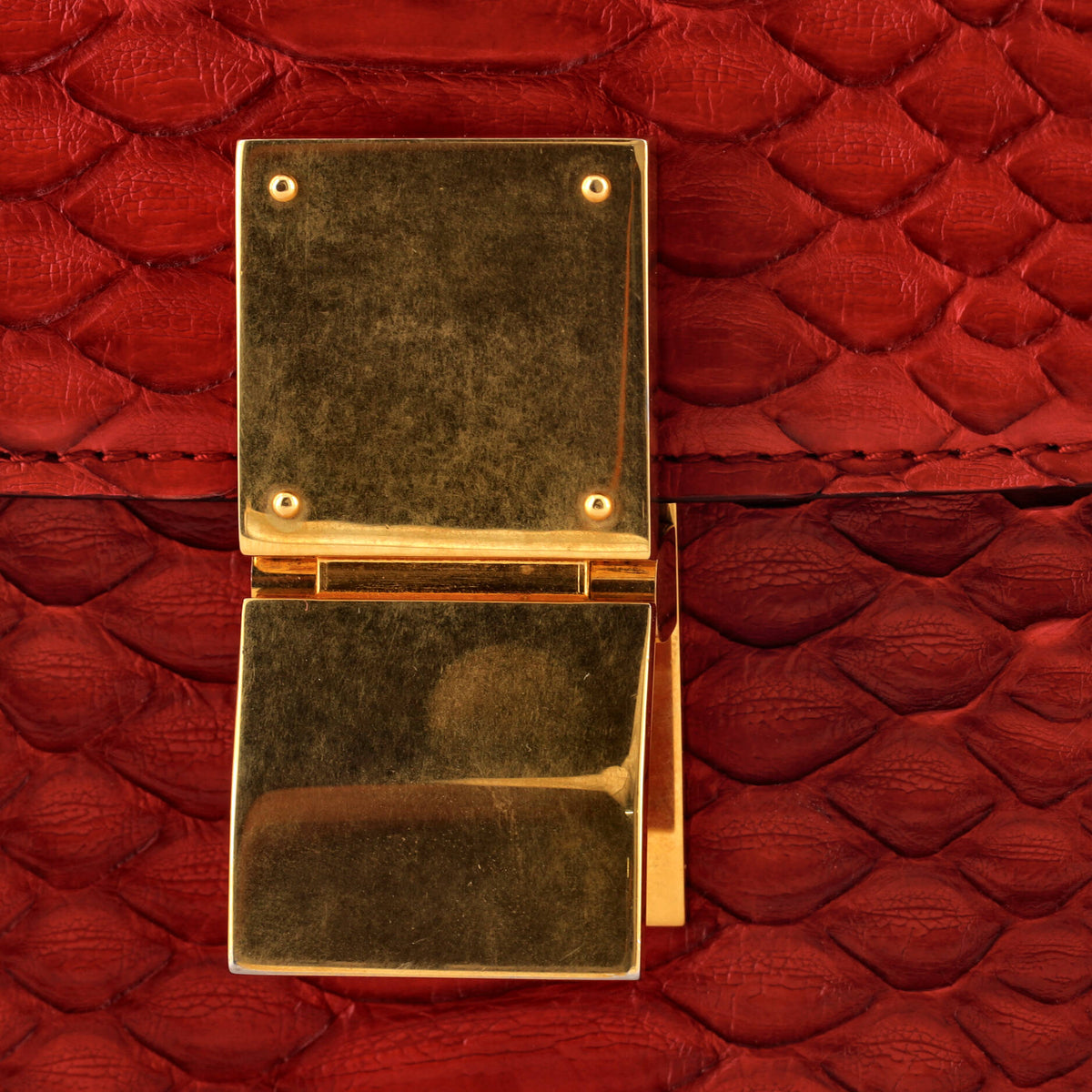 Classic Box Bag Python Medium