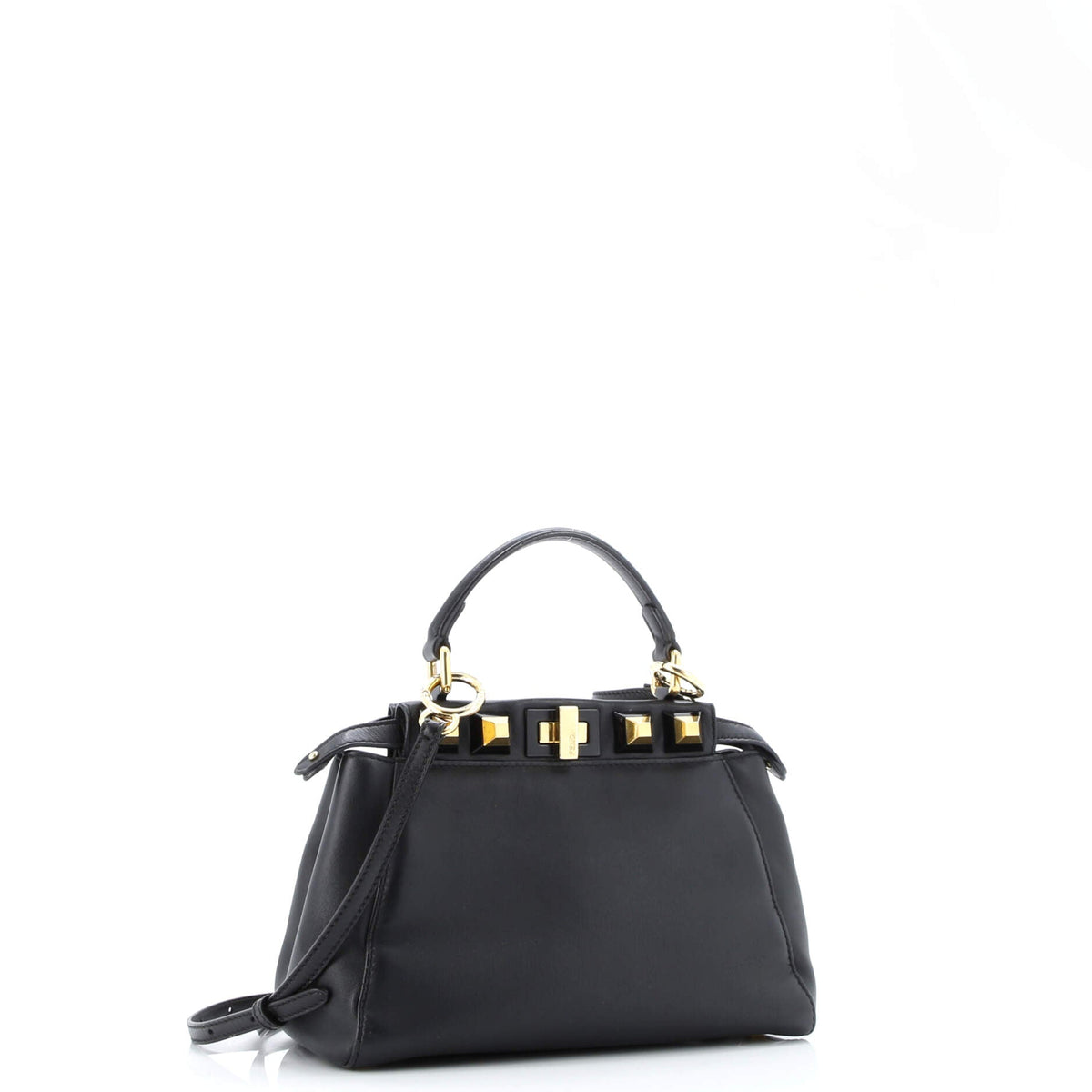 Peekaboo Bag Leather with Studded Detail Mini
