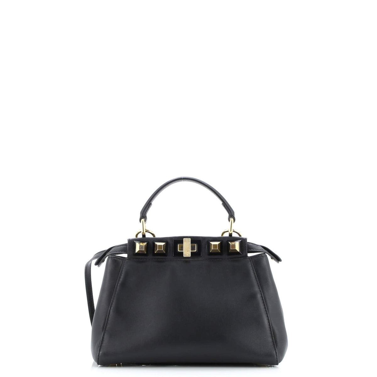 Peekaboo Bag Leather with Studded Detail Mini