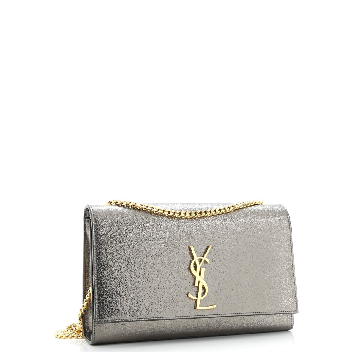 Classic Monogram Crossbody Bag Metallic Leather Medium