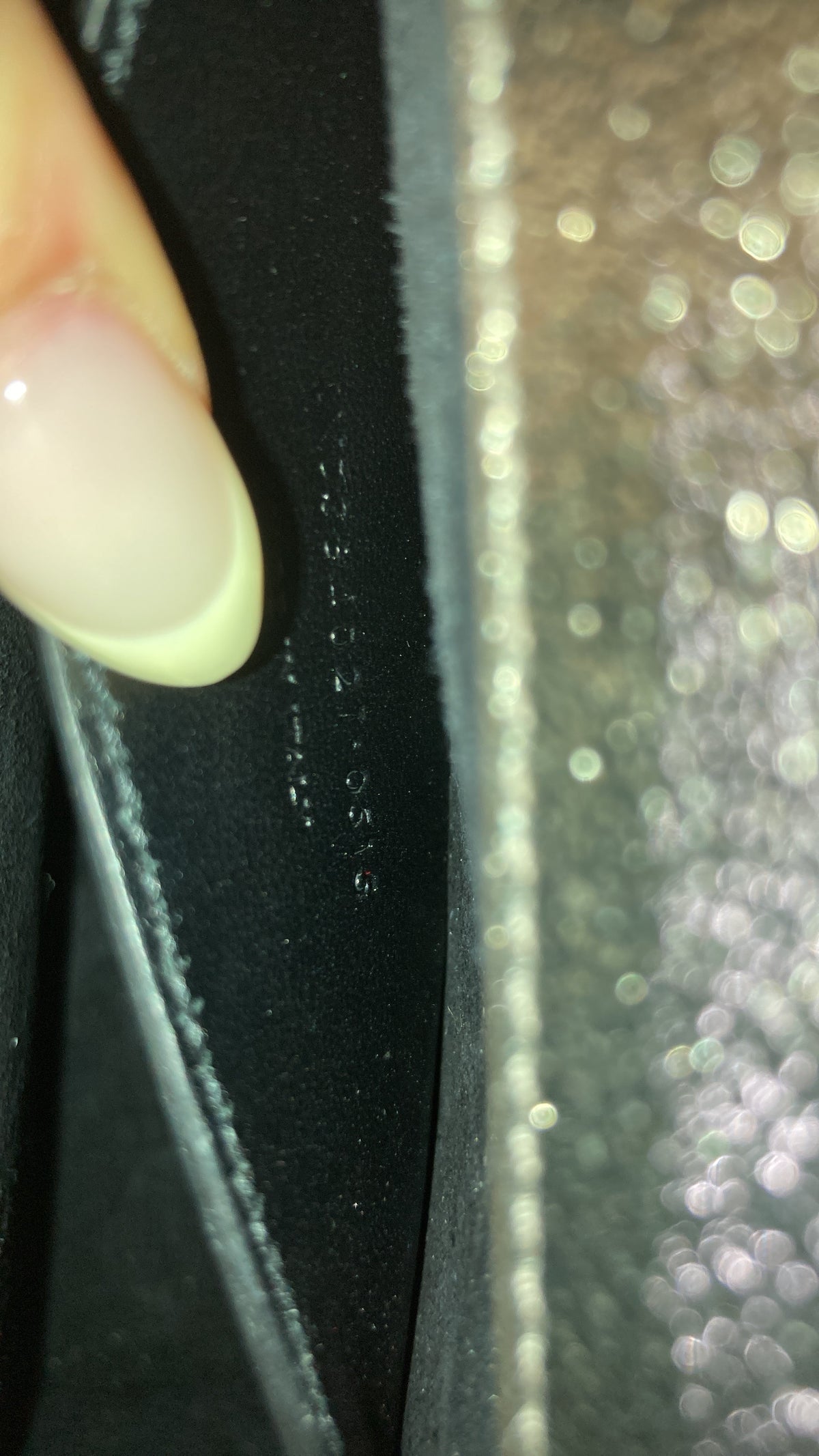 Classic Monogram Crossbody Bag Metallic Leather Medium