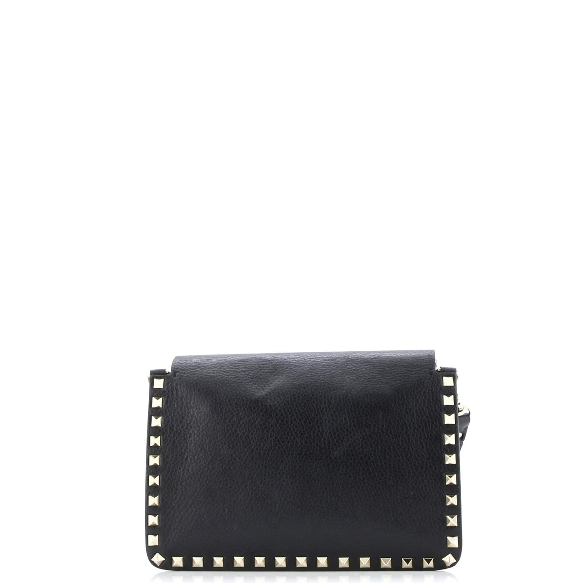 Rockstud Front Handle Flap Bag Leather Small