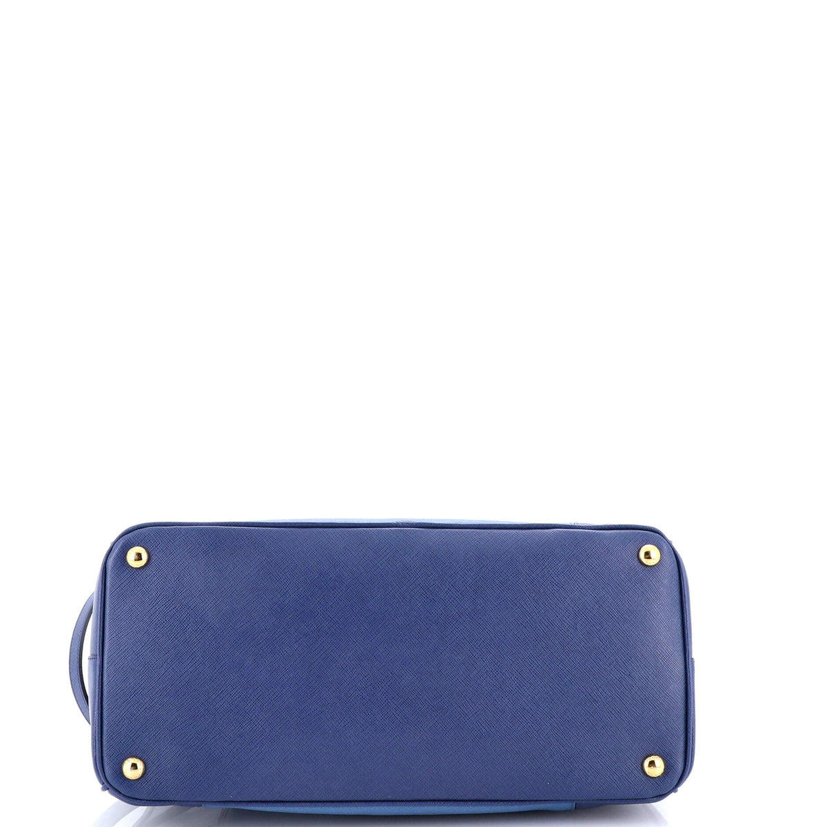 Bicolor Double Zip Lux Tote Saffiano Leather Medium