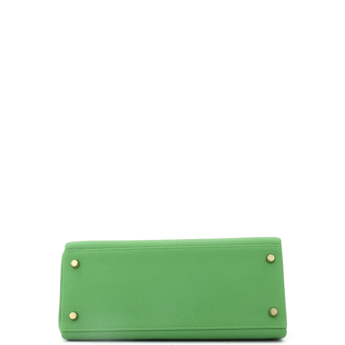 Kelly Handbag Vert Yucca Togo with Gold Hardware 28