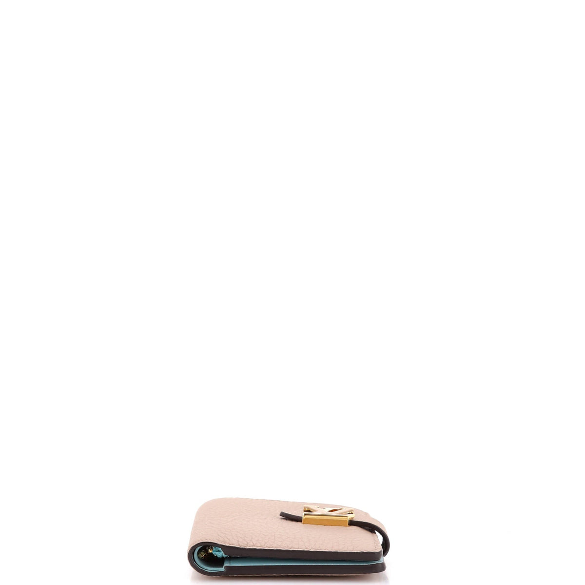 LV Vertical Wallet Taurillion Leather Compact