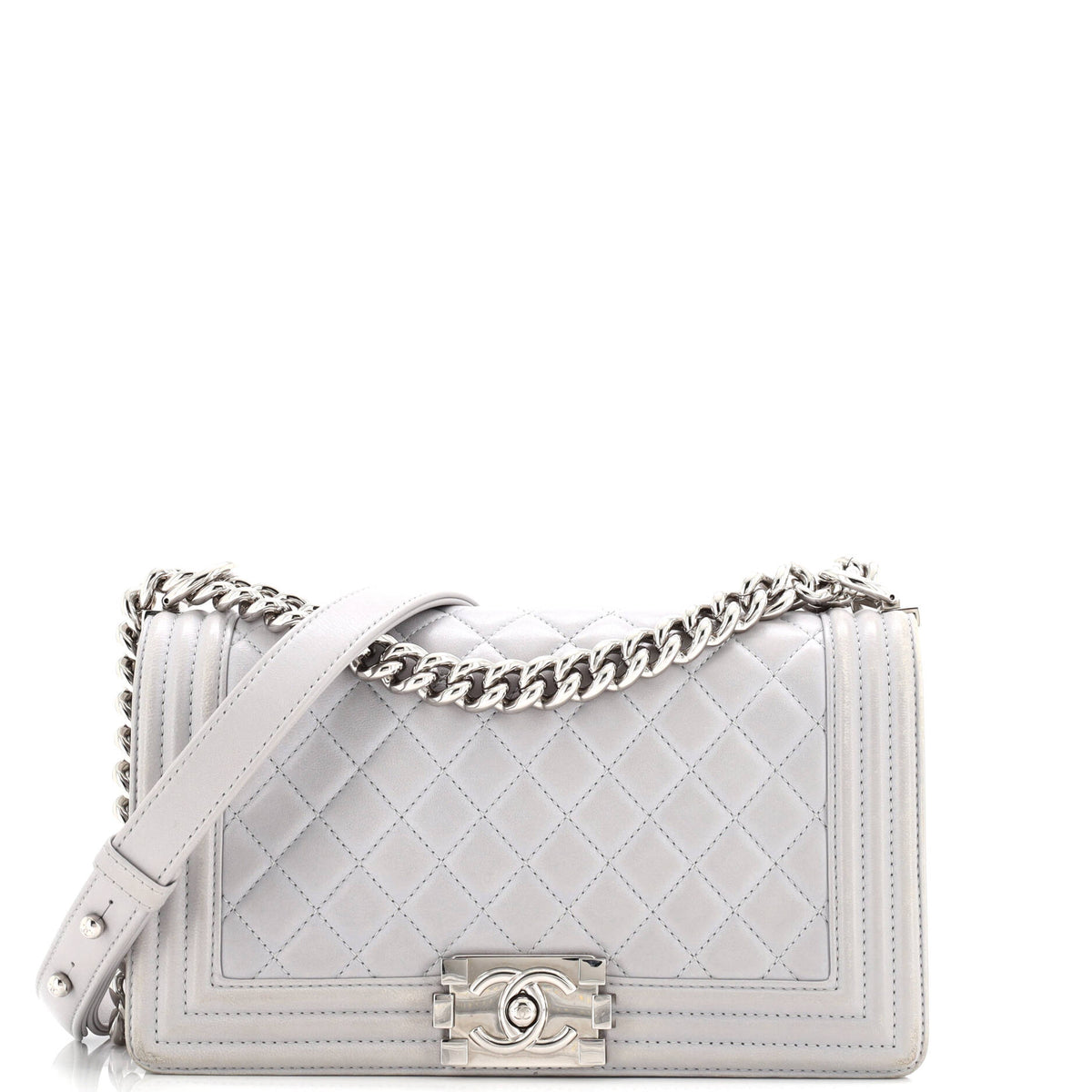 Boy Flap Bag Quilted Calfskin Old Medium