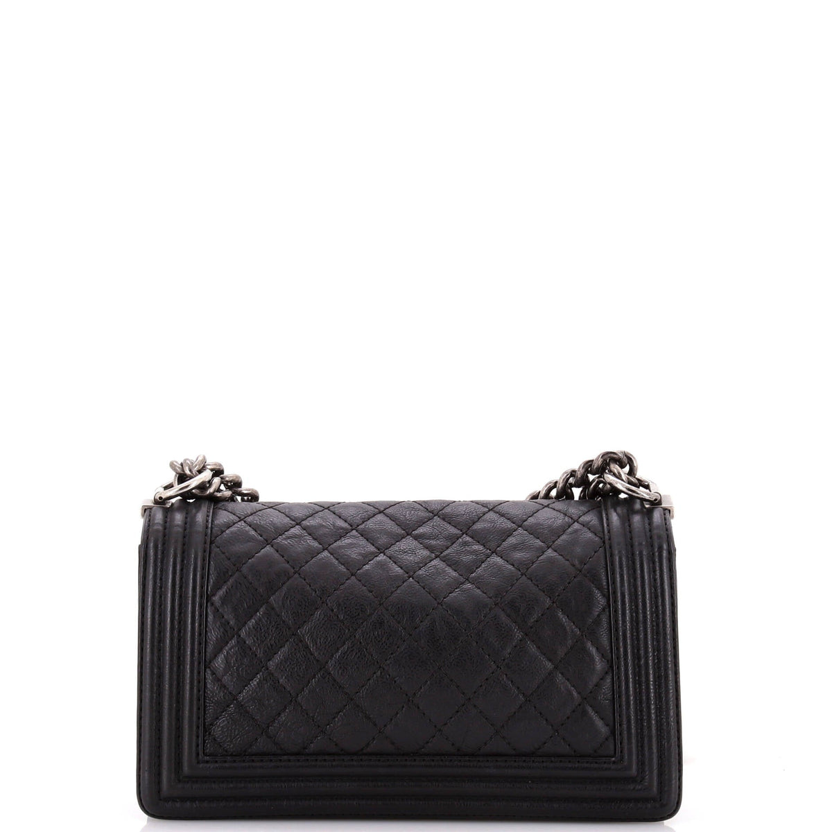 Paris-Dallas Boy Flap Bag Quilted Calfskin with Metal Adornments Old Medium
