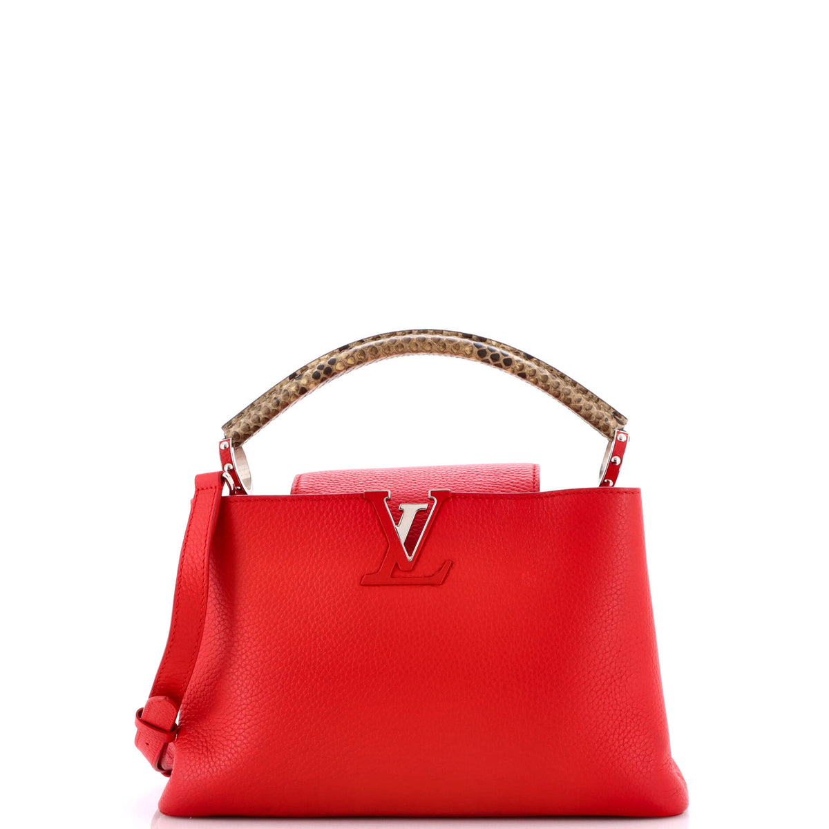 Capucines Bag Leather with Python PM