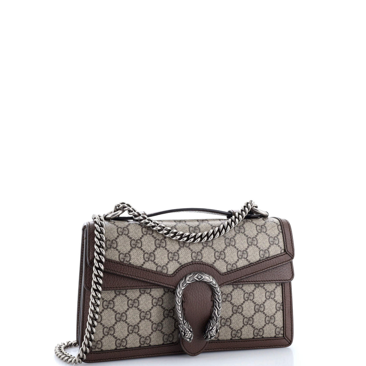 Dionysus Top Handle Chain Bag GG Coated Canvas Small