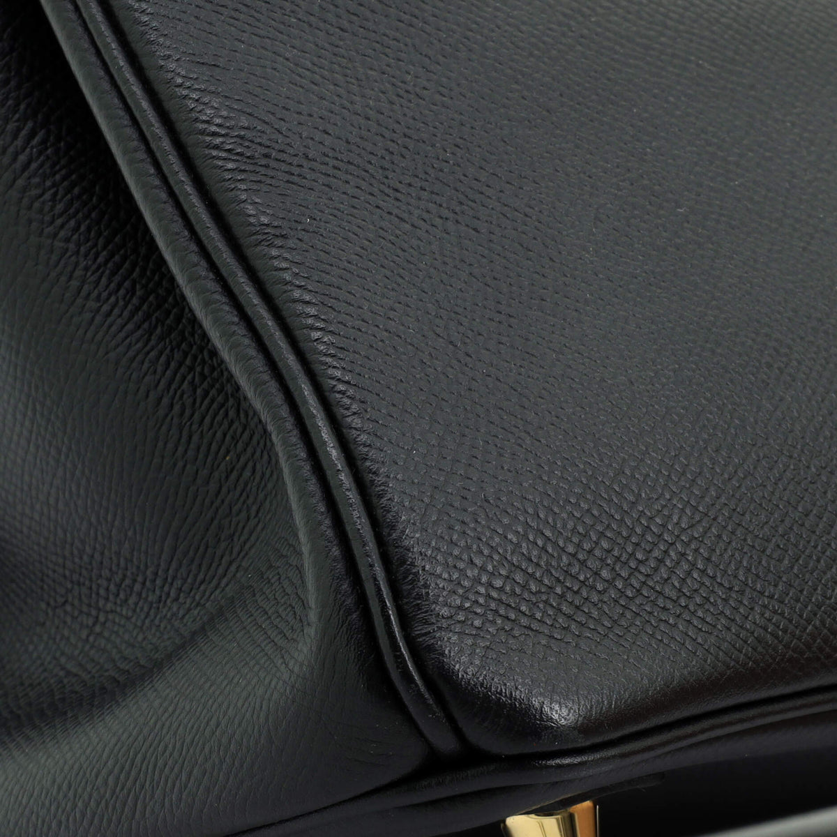 Birkin Handbag Noir Epsom with Gold Hardware 30