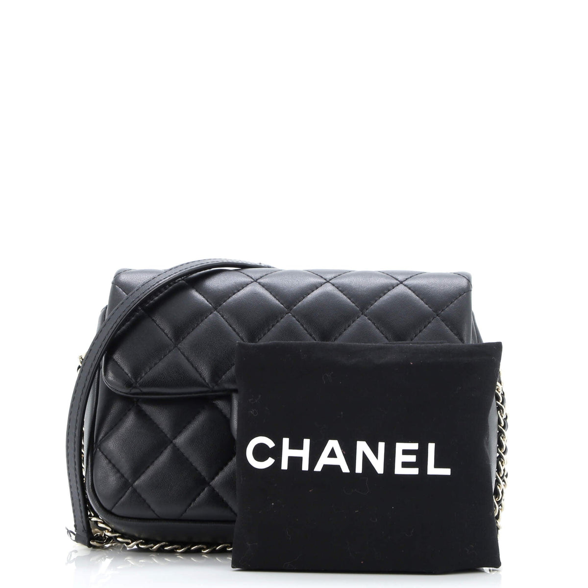 My Precious Pearls Chain Flap Bag Quilted Lambskin Medium